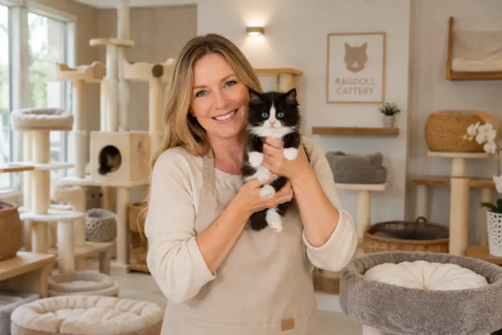 Cozy day at the cat café