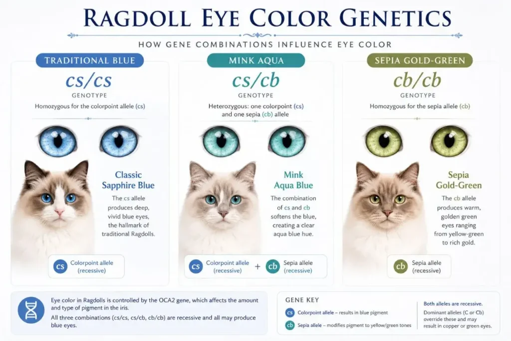 Ragdoll cat eye color genetics Ragdoll Eye Color Chart