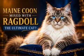Regal Maine Coon mix portrait