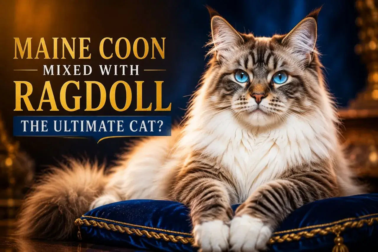 Regal Maine Coon mix portrait