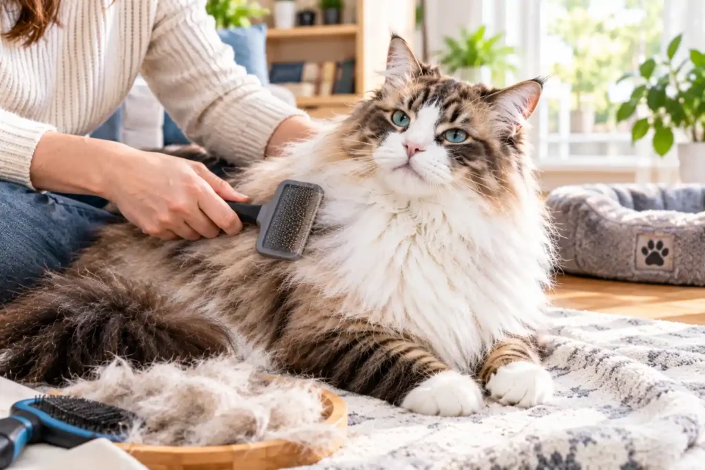 13 Cozy Cat Grooming Moment