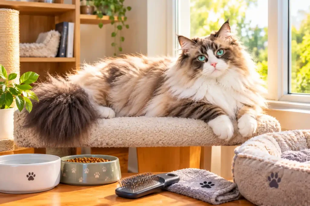 7 Sunlit Cat Nook with Cozy Pet Essentials