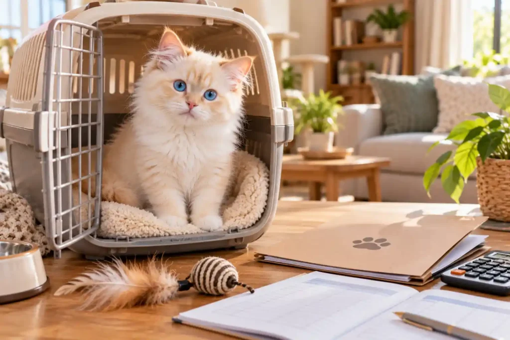 13 Curious Kitten in a Cozy Carrier