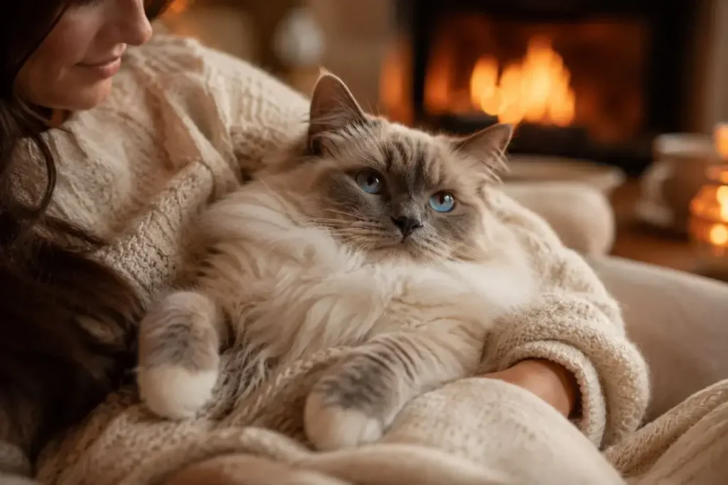 Cozy moments by the fireplace