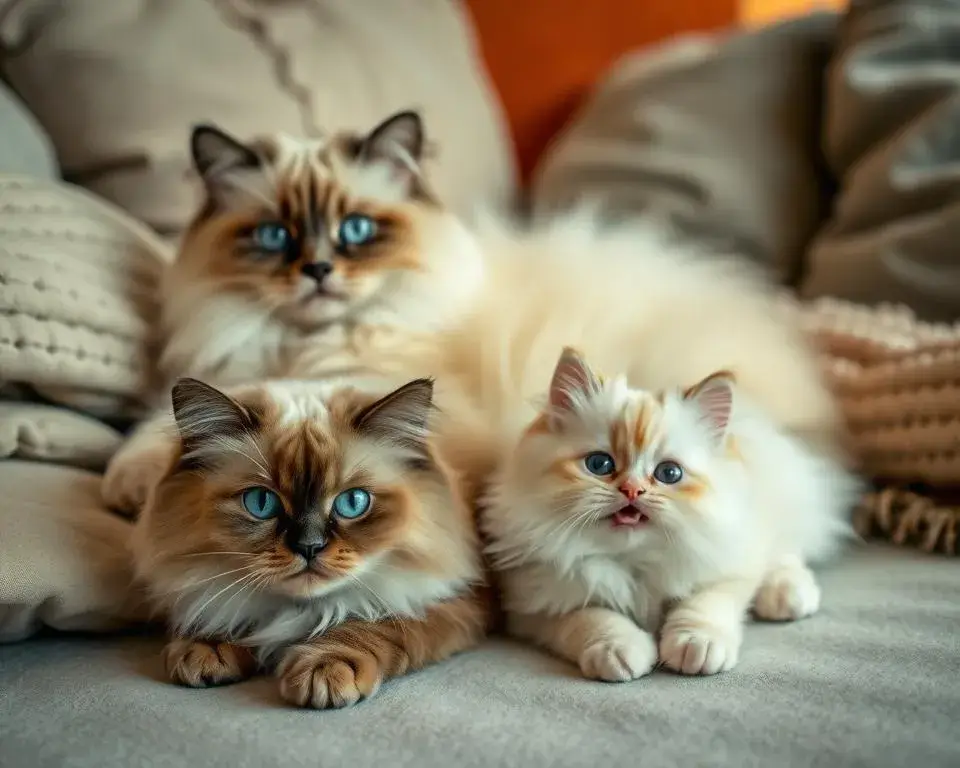 Ragdoll and Ragamuffin Cats