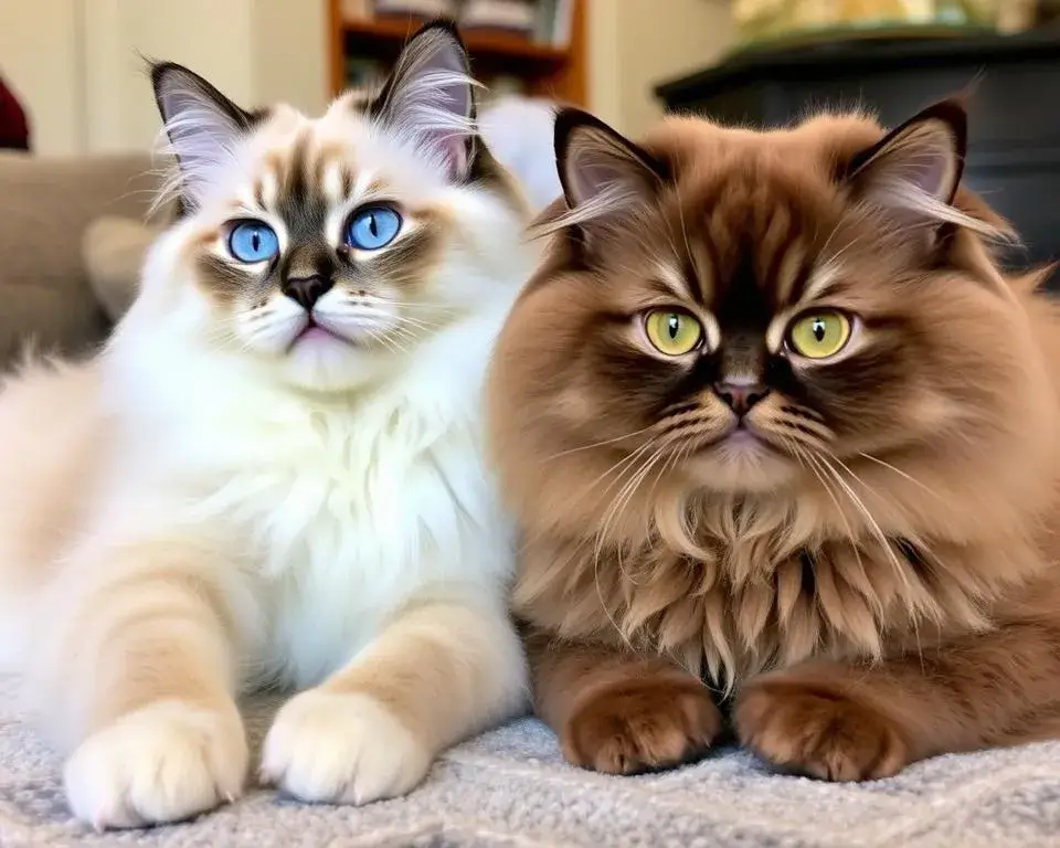 Ragdoll and Ragamuffin Cats