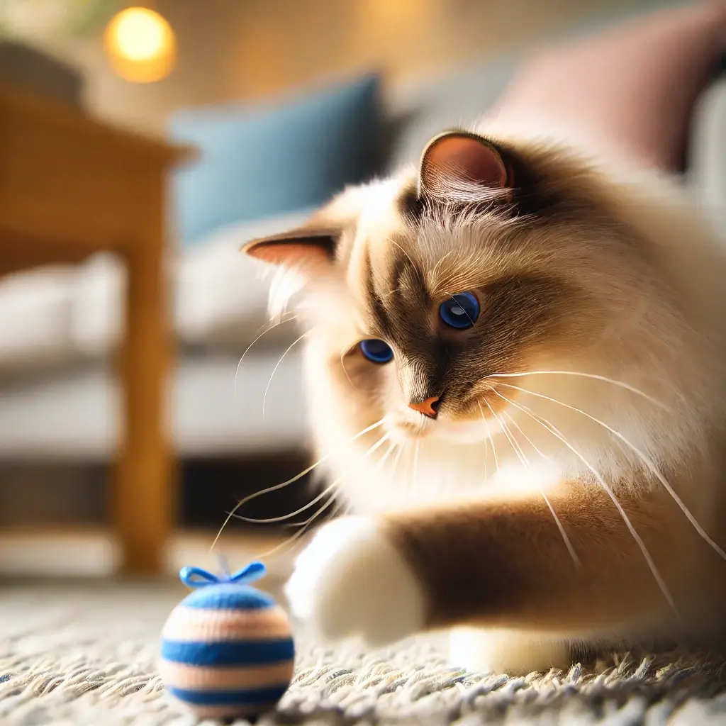 Ragdoll Himalayan mix cat