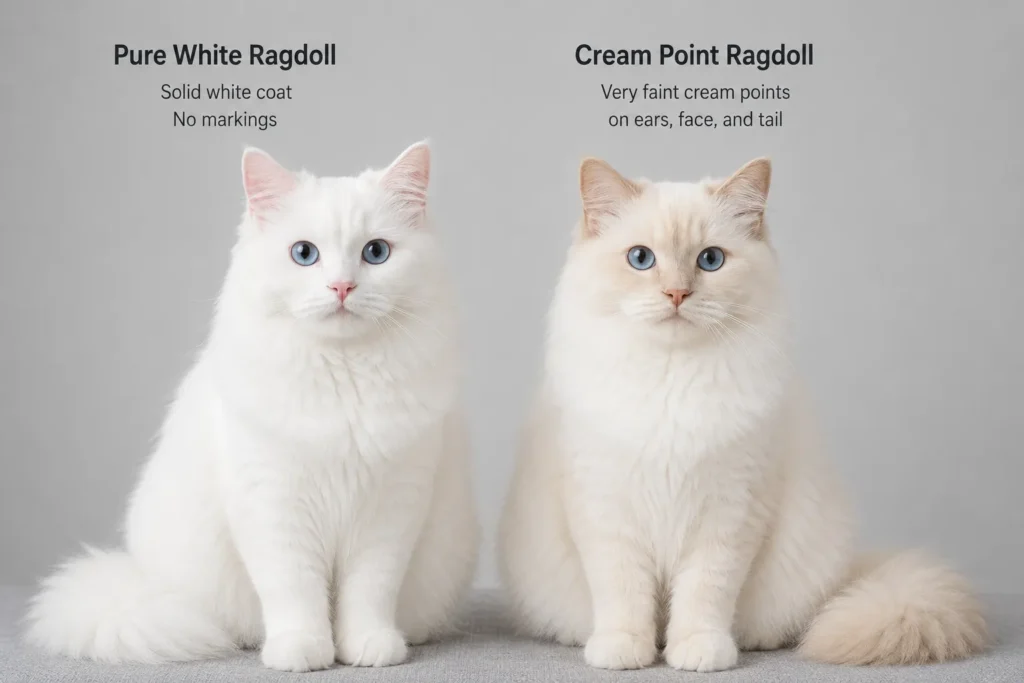 Ragdoll color comparison