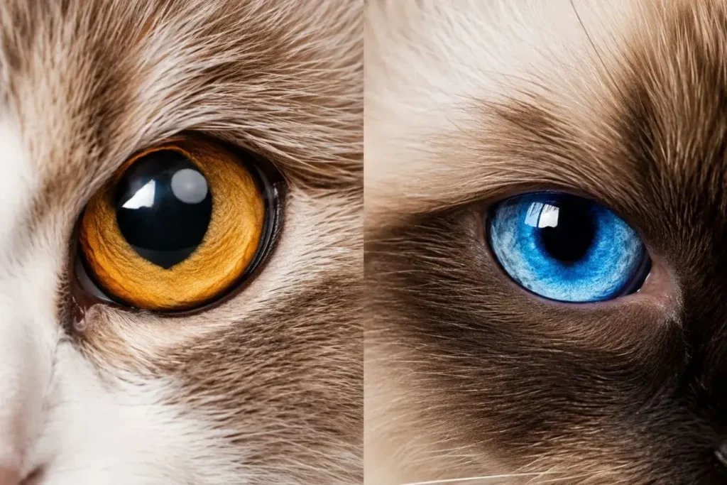 Cat eyes in vibrant contrast Ragamuffin vs Ragdoll